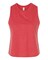 BELLA + CANVAS Women’s Racerback Crew Neck Crop Tank Top for Summer & Custom Print Athletic Crop